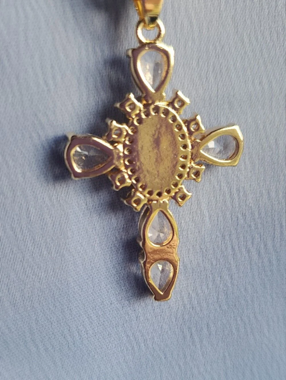 14k Gold Filled Cross Pendant w/ 20